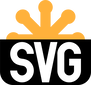 Read only image depicting the web logo for Scalable Vector Graphics